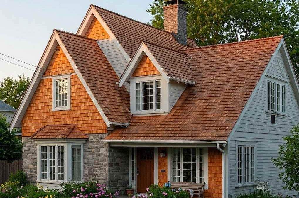 an Ottawa house with cedar shake roofing