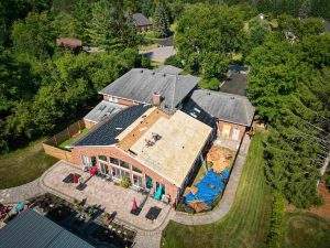 an Ottawa roofing project being completed by the local professionals at Vanity Roofing